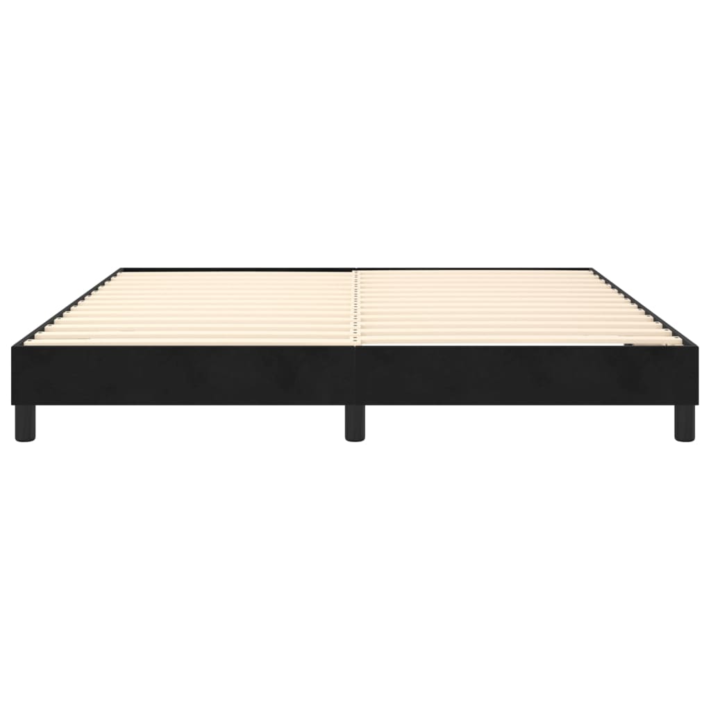Boxspring-sengeramme svart 180x200 cm Super King fløyel