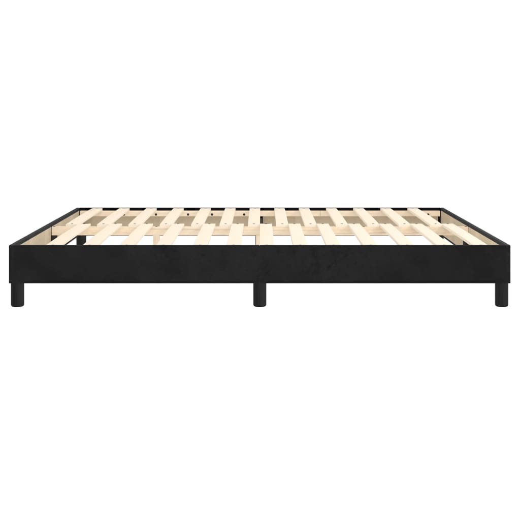 Boxspring-sengeramme svart 180x200 cm Super King fløyel