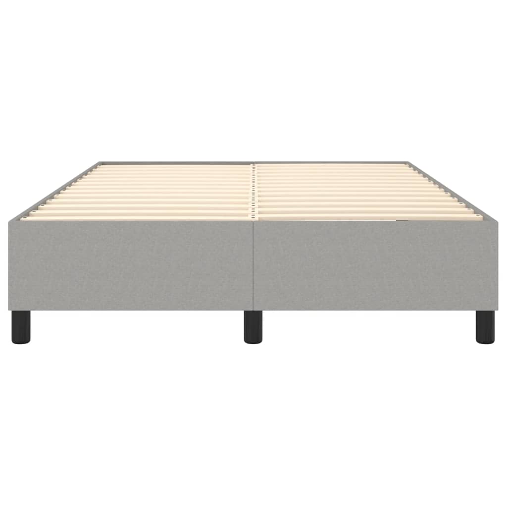 Boxspring-sengeramme lysegrå 135x190 cm Double stoff