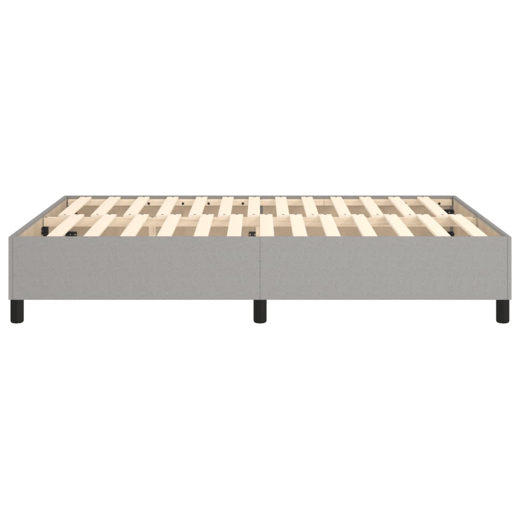 Boxspring-sengeramme lysegrå 135x190 cm Double stoff
