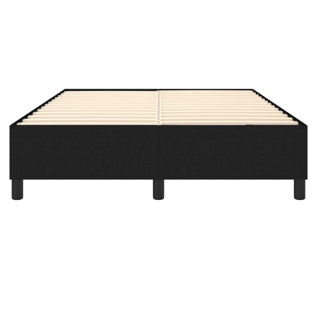 Boxspring-sengeramme svart 135x190 cm Double stoff
