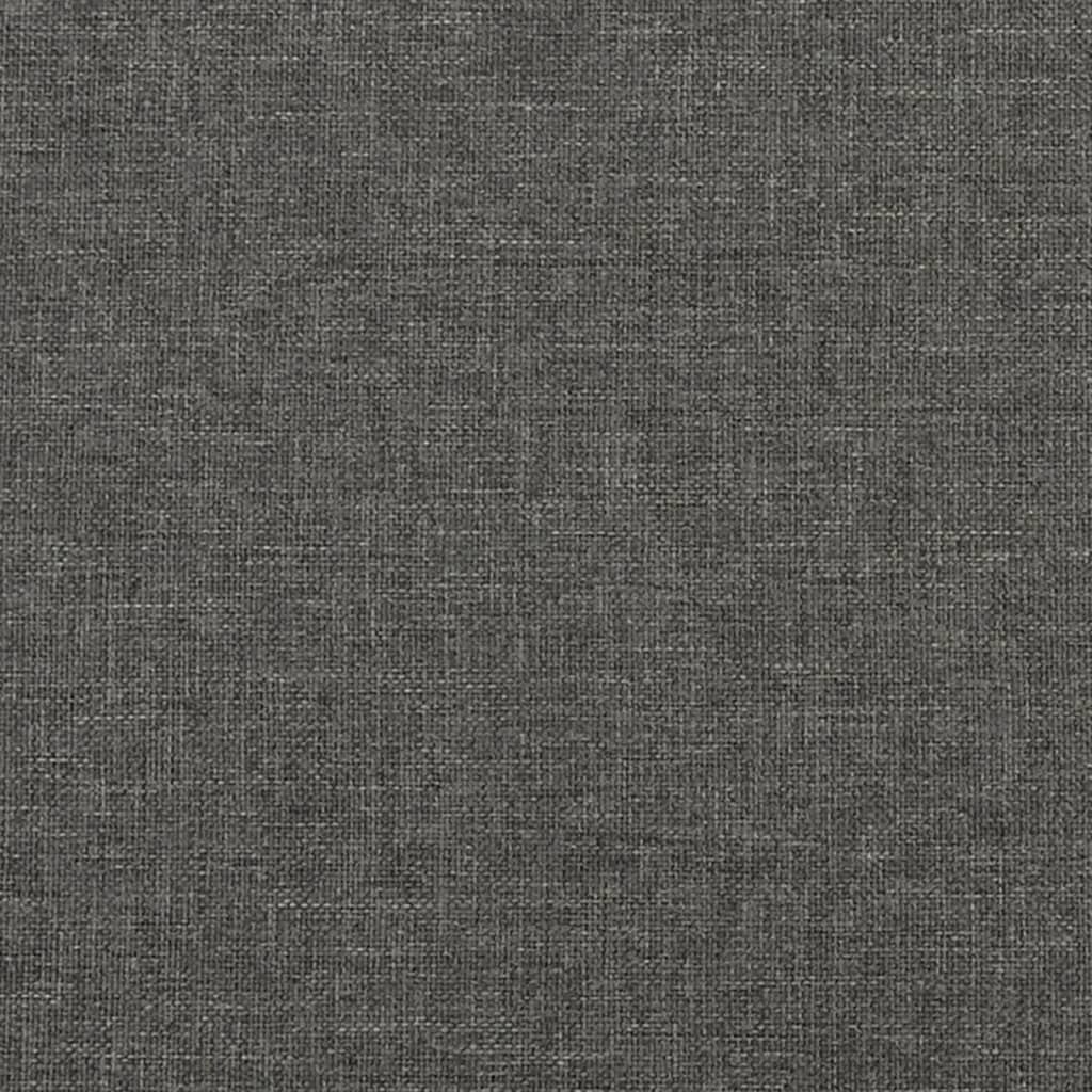 Boxspring-sengeramme mørkegrå 180x200 cm Super King stoff