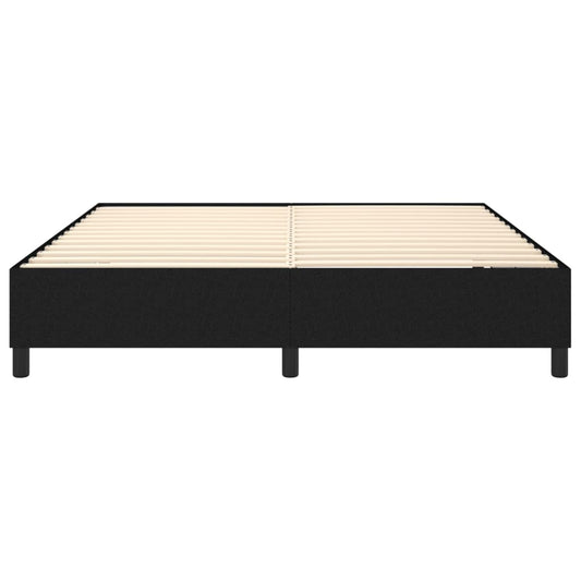 Boxspring-sengeramme boksfjær svart 180x200 cm Super King stoff
