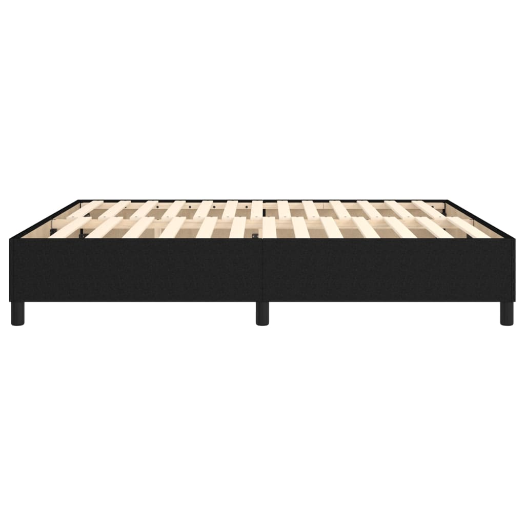 Boxspring-sengeramme boksfjær svart 180x200 cm Super King stoff