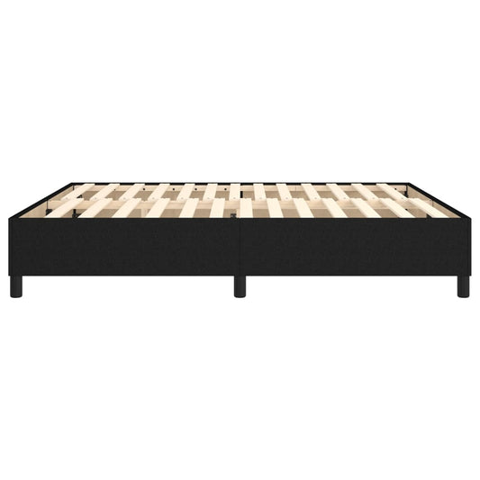 Boxspring-sengeramme boksfjær svart 180x200 cm Super King stoff