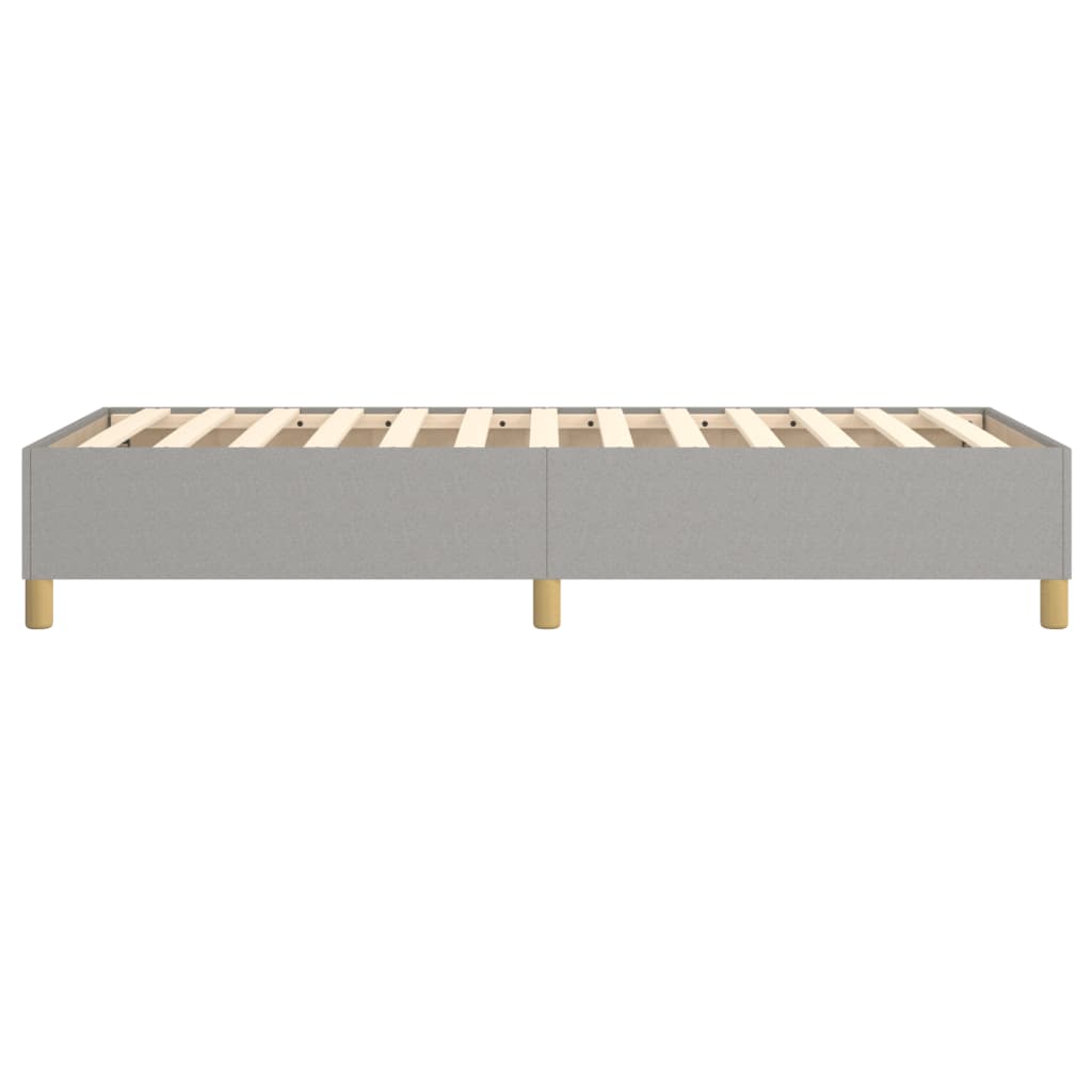 Boxspring-sengeramme lysegrå 90x190 cm Single stoff