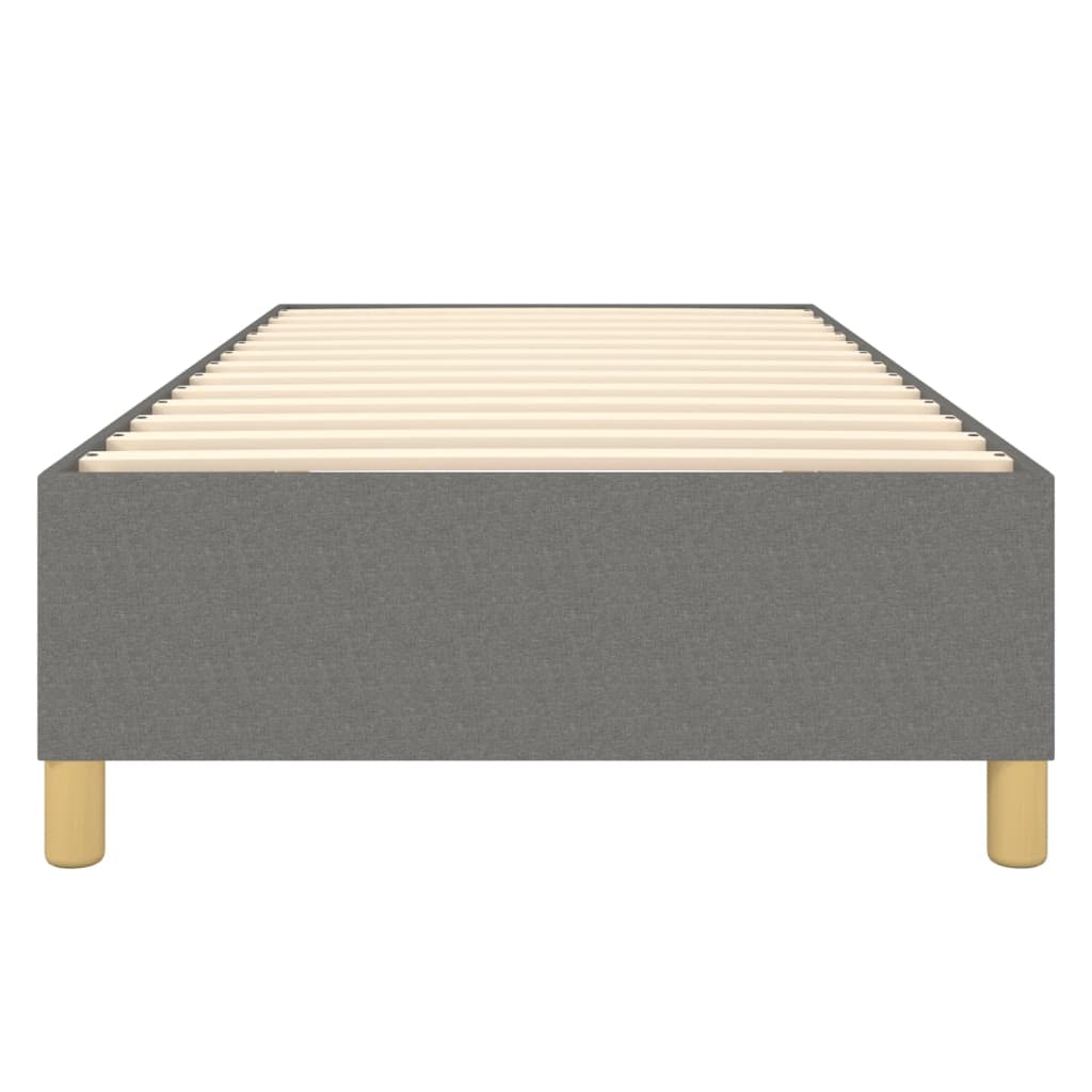 Boxspring-sengeramme mørkegrå 90x190 cm Single stoff