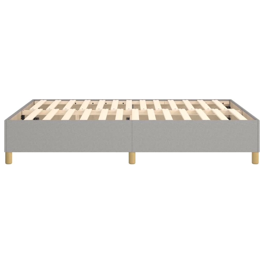 Boxspring-sengeramme lysegrå 135x190 cm Double stoff
