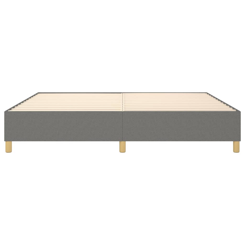 Boxspring-sengeramme mørkegrå 135x190 cm Double stoff
