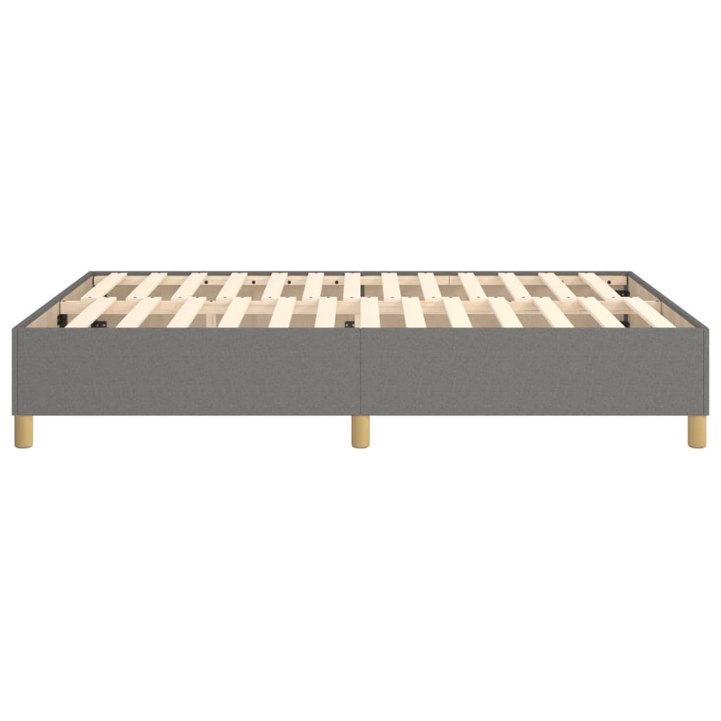Boxspring-sengeramme mørkegrå 135x190 cm Double stoff