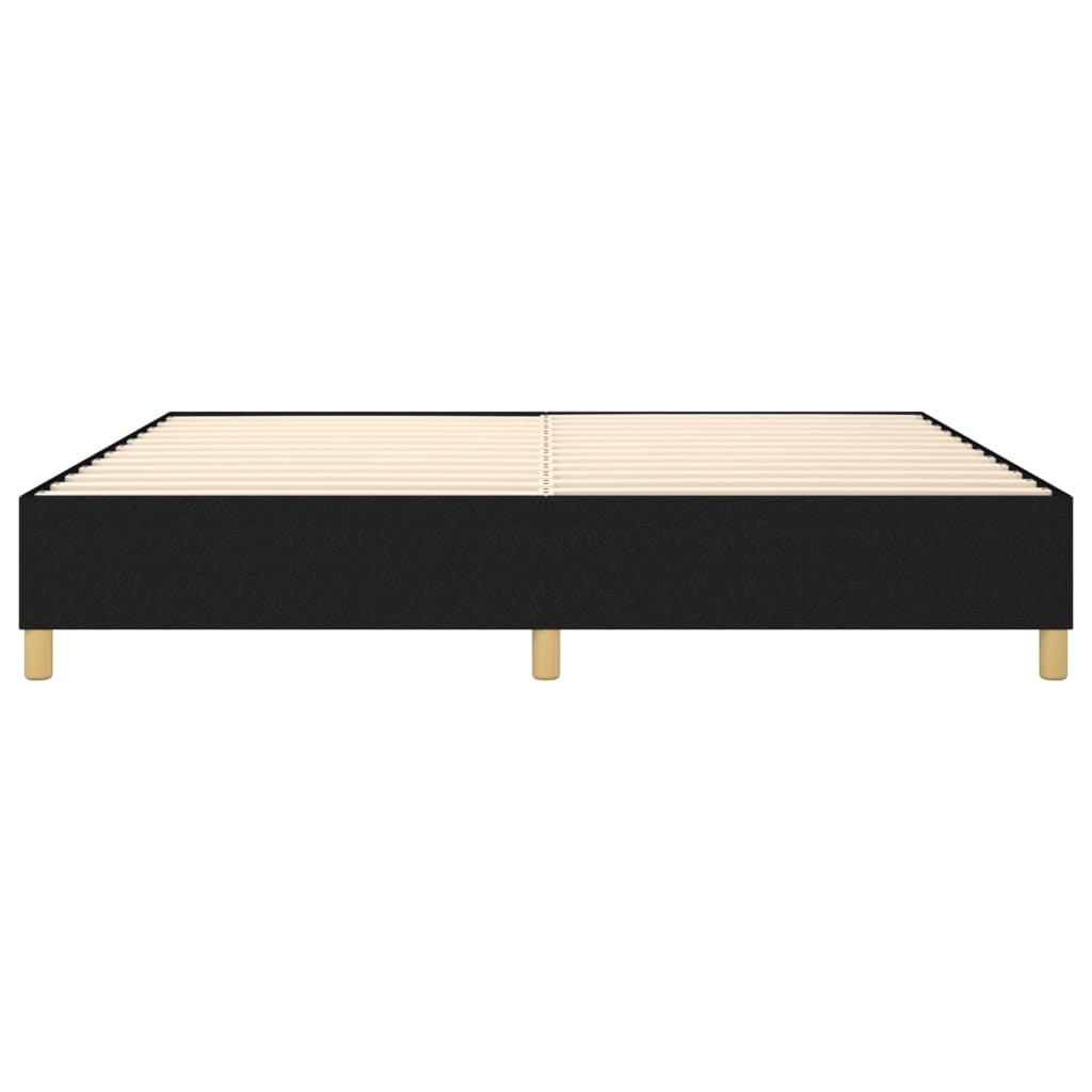 Boxspring-sengeramme svart 135x190 cm Double stoff