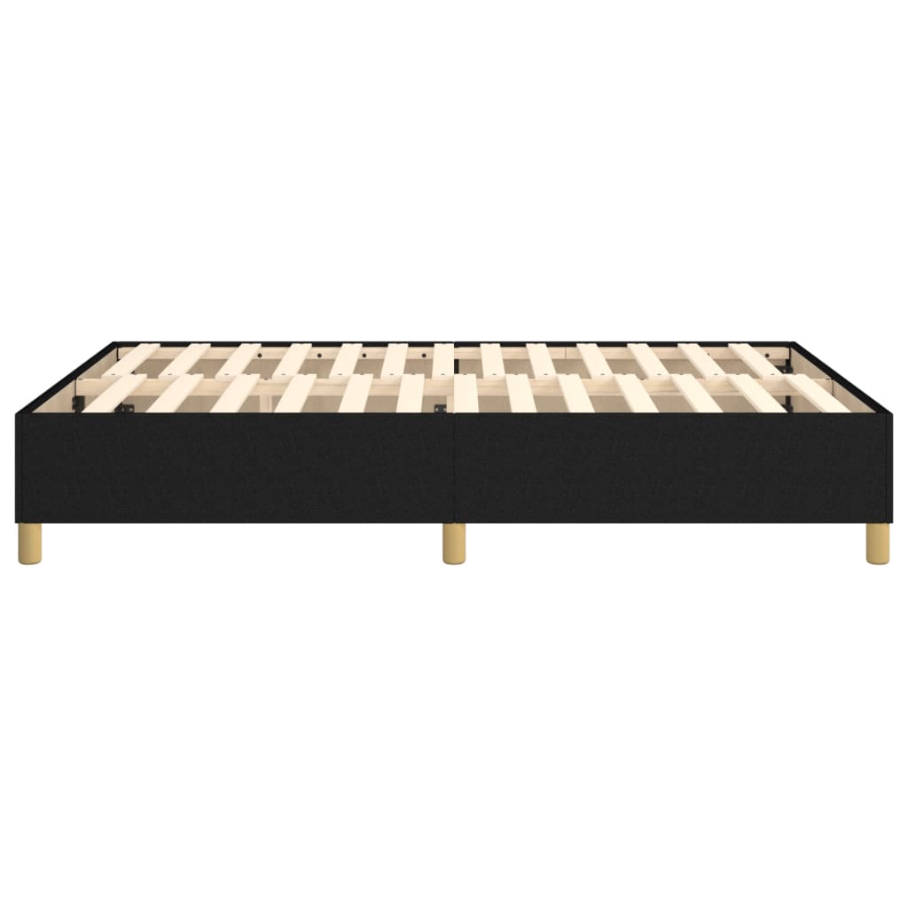 Boxspring-sengeramme svart 135x190 cm Double stoff