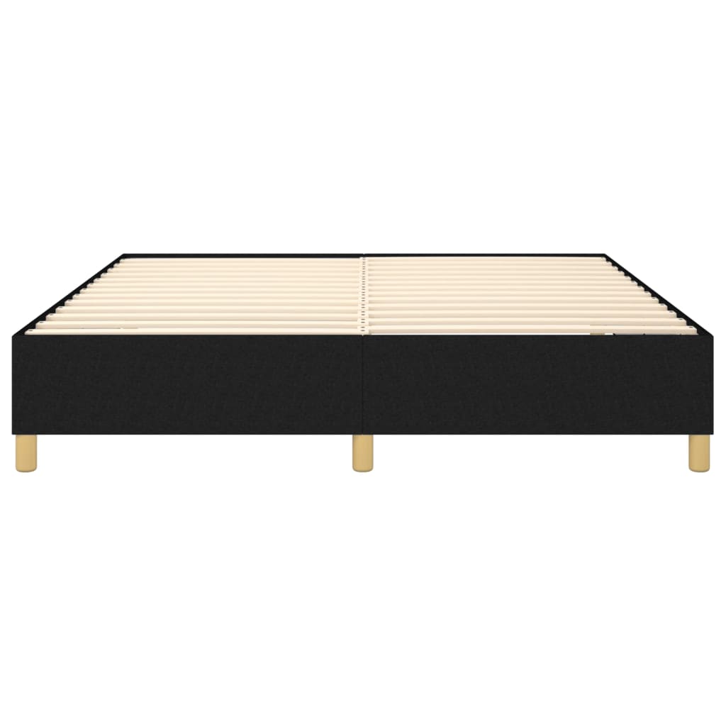 Boxspring-sengeramme boksfjær svart 180x200 cm Super King stoff