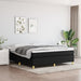 Boxspring-sengeramme boksfjær svart 180x200 cm Super King stoff