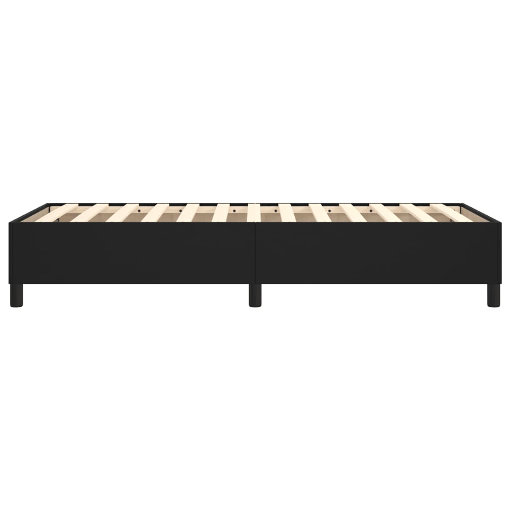 Boxspring-sengeramme svart 90x190 cm Single kunstskinn