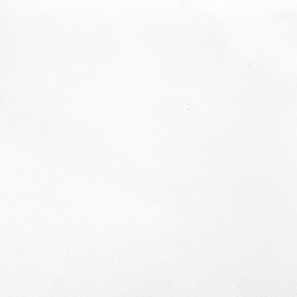 Boxspring-sengeramme hvit 90x190 cm Single kunstskinn