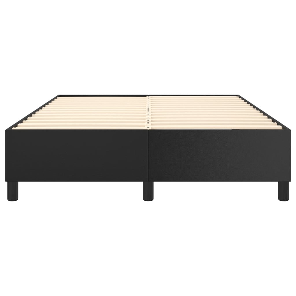 Boxspring-sengeramme svart 135x190 cm Double kunstskinn