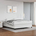 Boxspring-sengeramme hvit 180x200 cm Super King kunstskinn