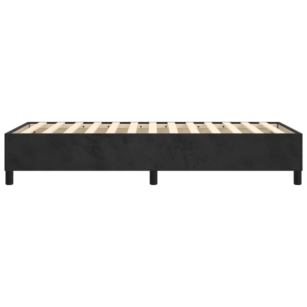 Boxspring-sengeramme svart 90x190 cm Single fløyel