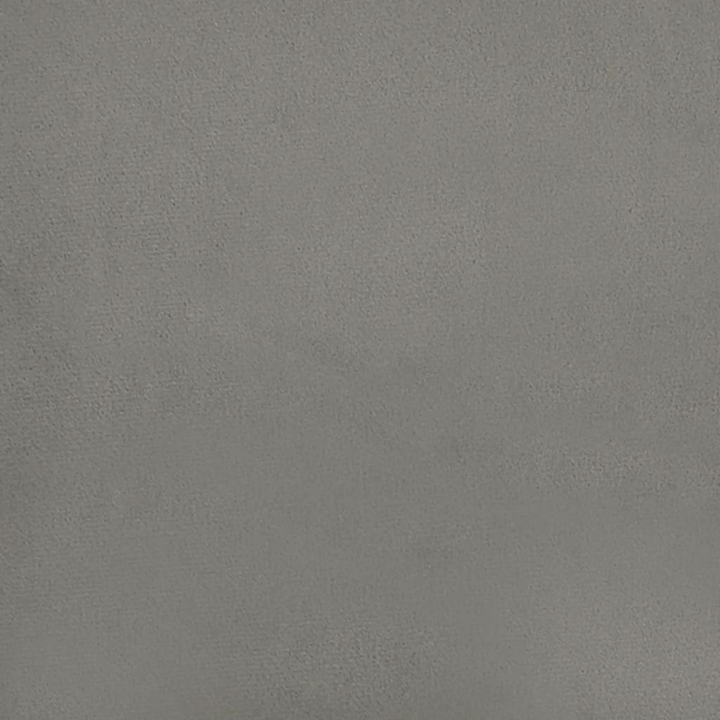 Boxspring-sengeramme lysegrå 135x190 cm Double fløyel