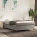 Boxspring-sengeramme lysegrå 135x190 cm Double fløyel
