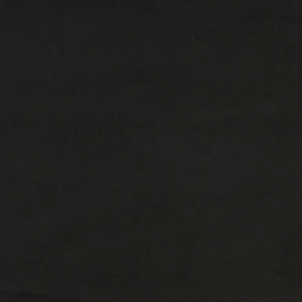 Boxspring-sengeramme svart 135x190 cm Double fløyel
