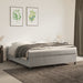 Boxspring-sengeramme lysegrå 180x200 cm Super King fløyel