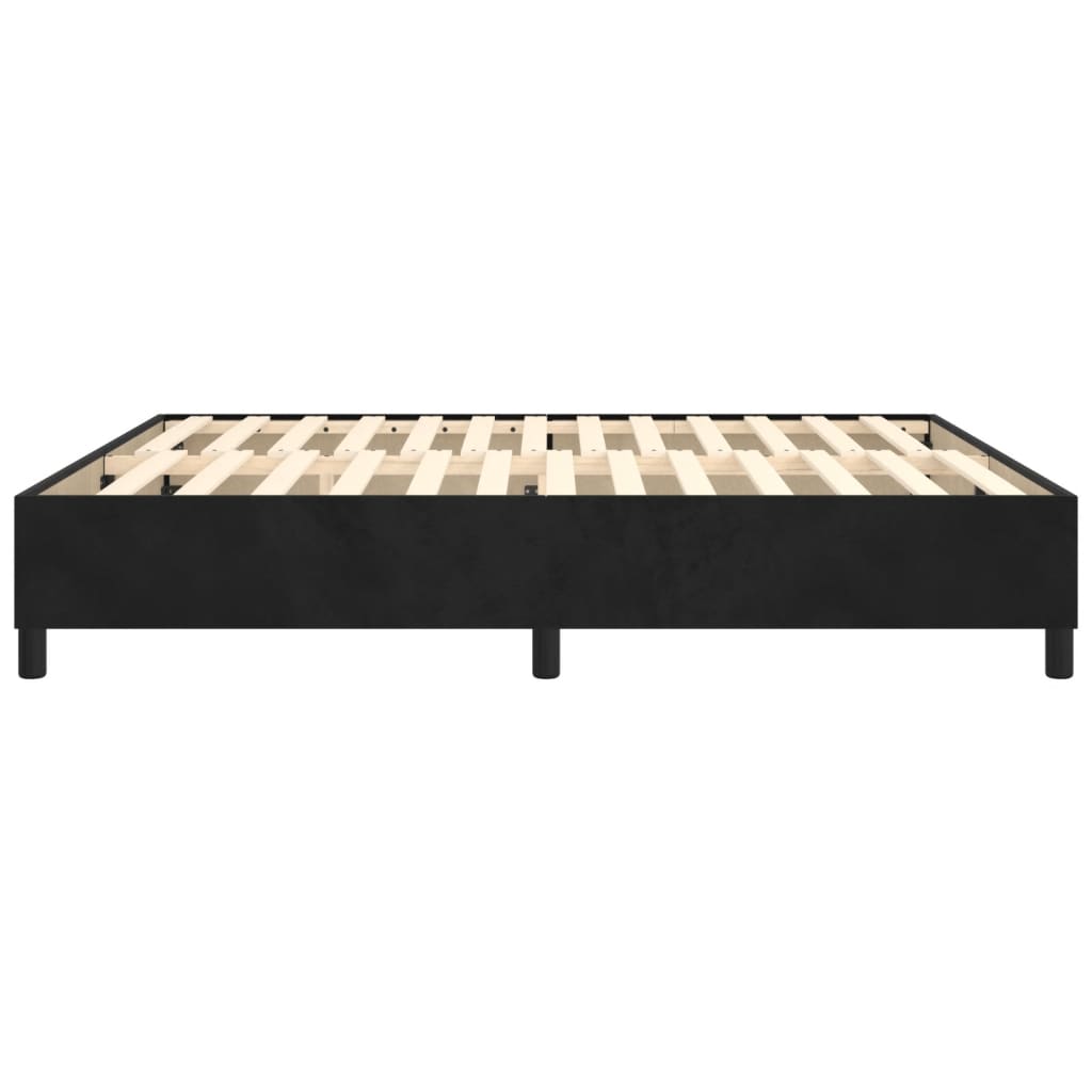 Boxspring-sengeramme svart 180x200 cm Super King fløyel