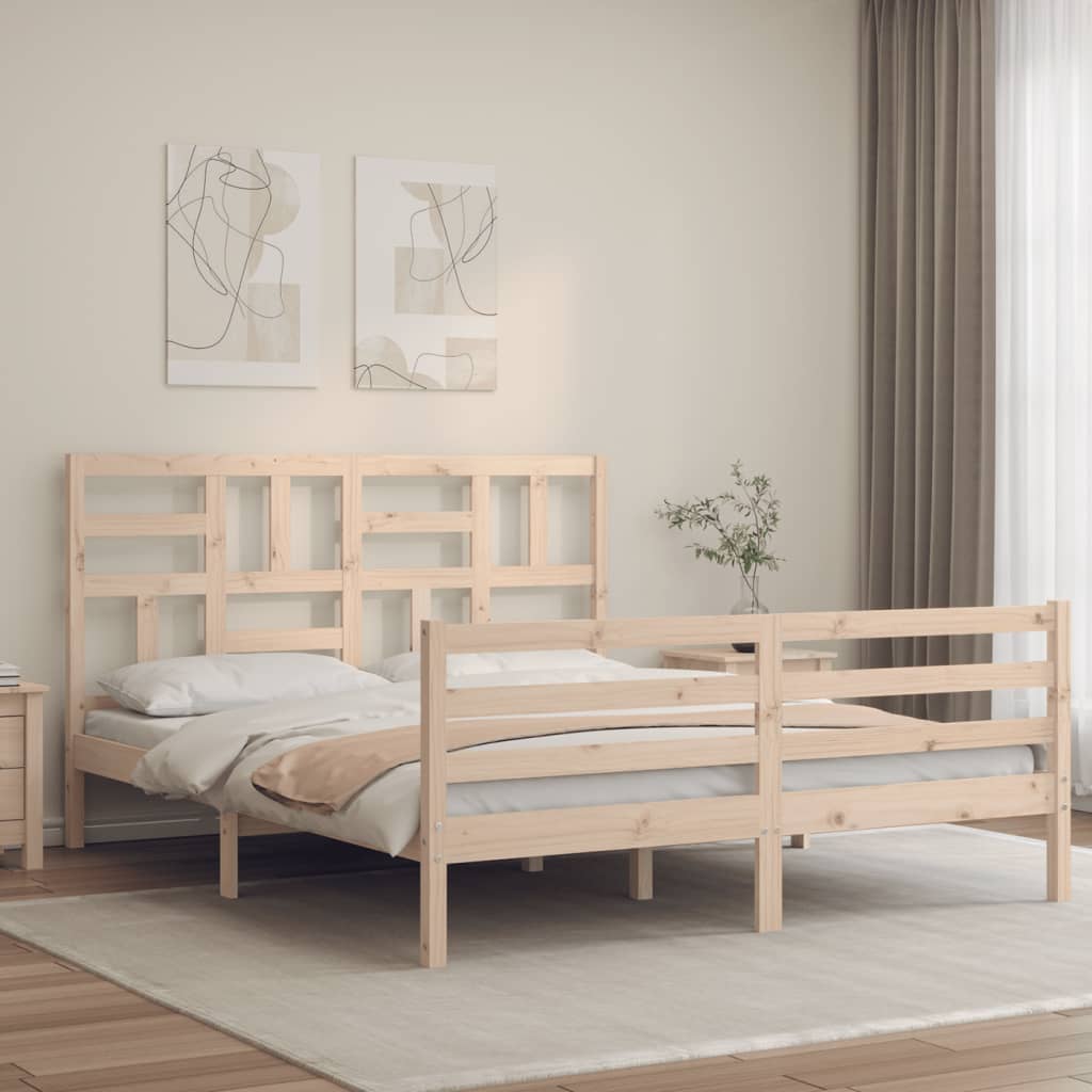Sengeramme med hodegavl King Size heltre