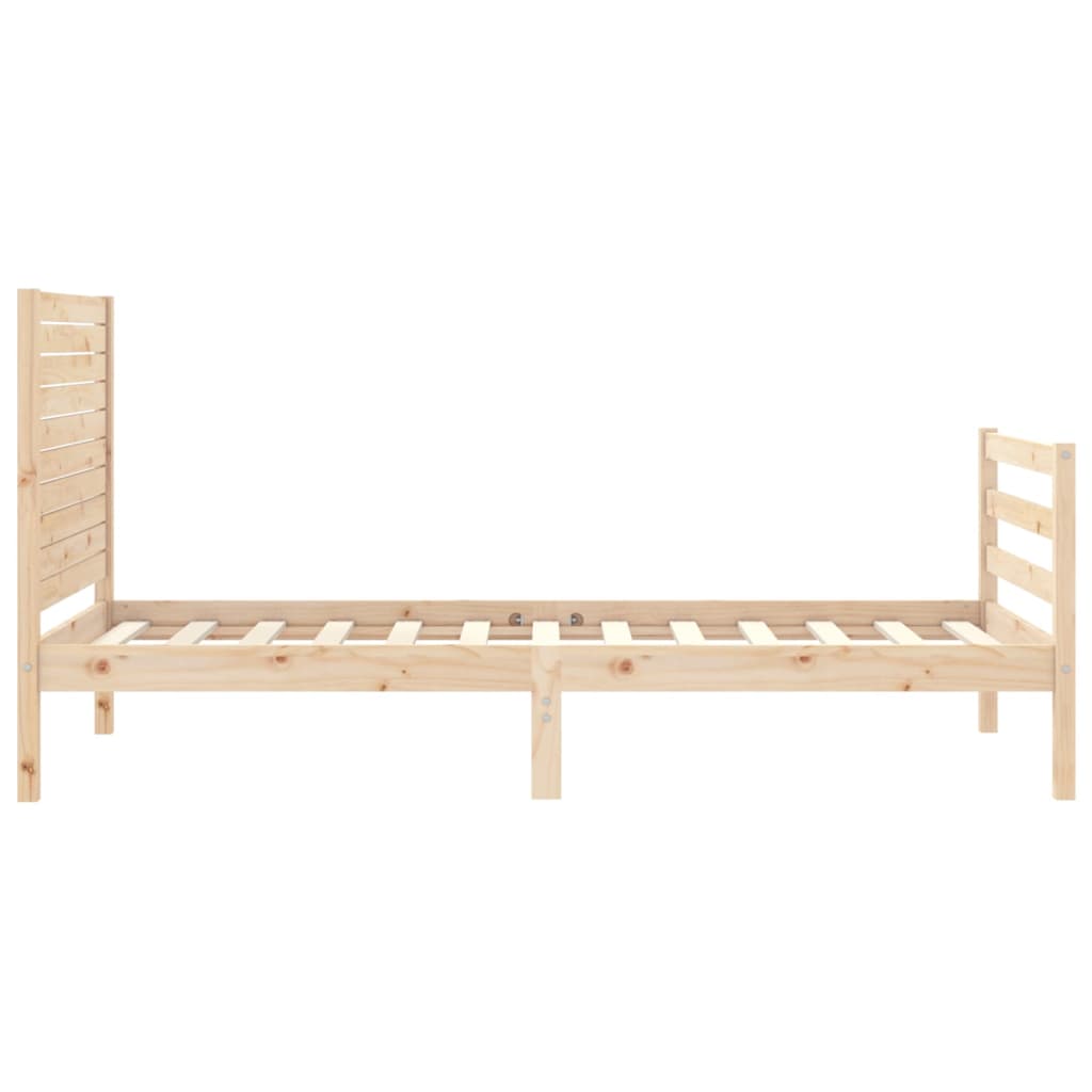 Sengeramme med hodegavl 100x200 cm heltre