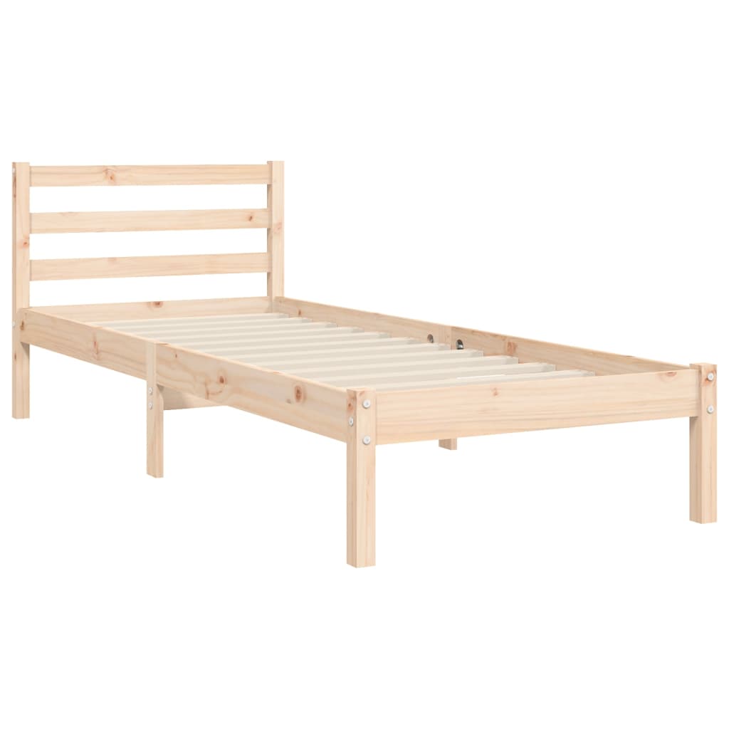 Sengeramme med hodegavl 100x200 cm heltre