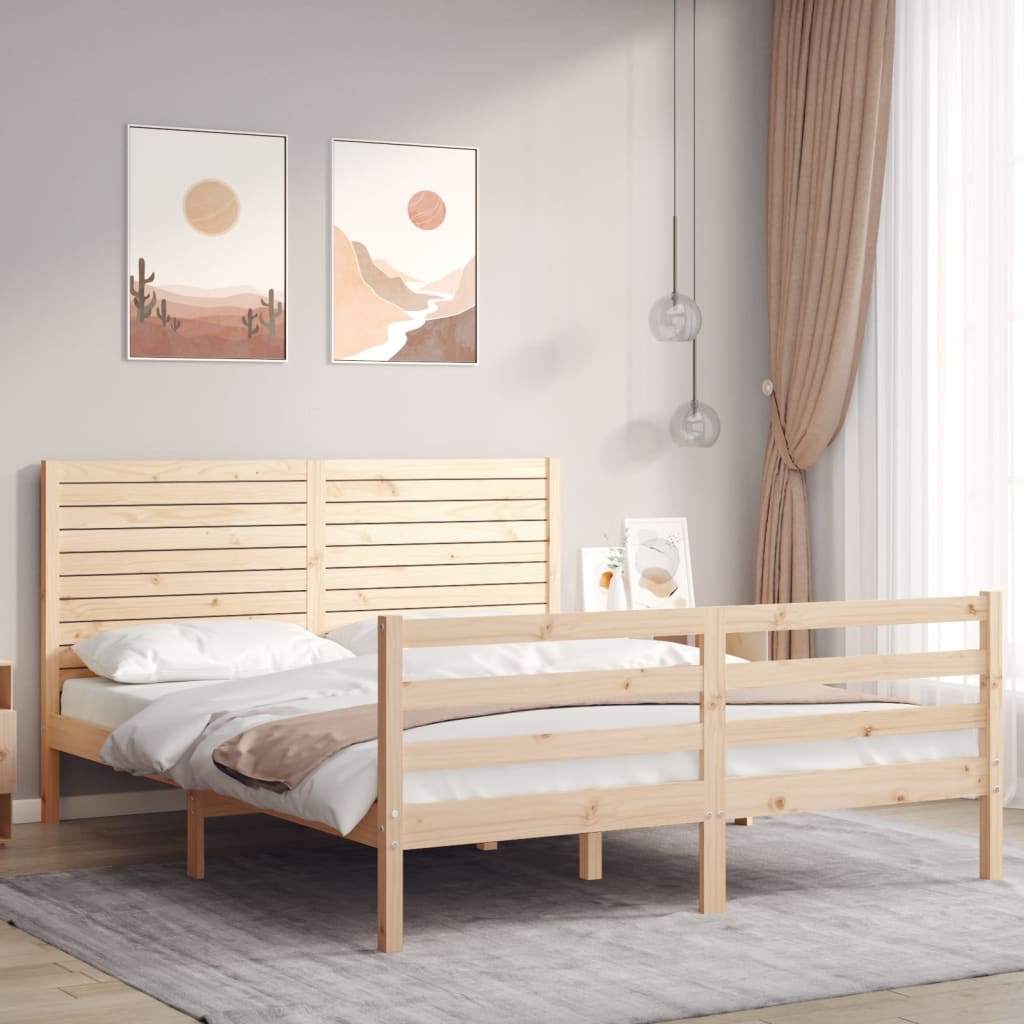 Sengeramme med hodegavl King Size heltre