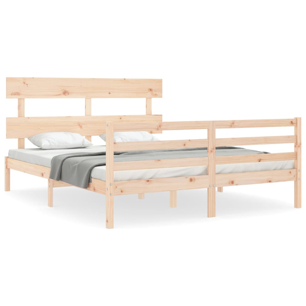 Sengeramme med hodegavl King Size heltre