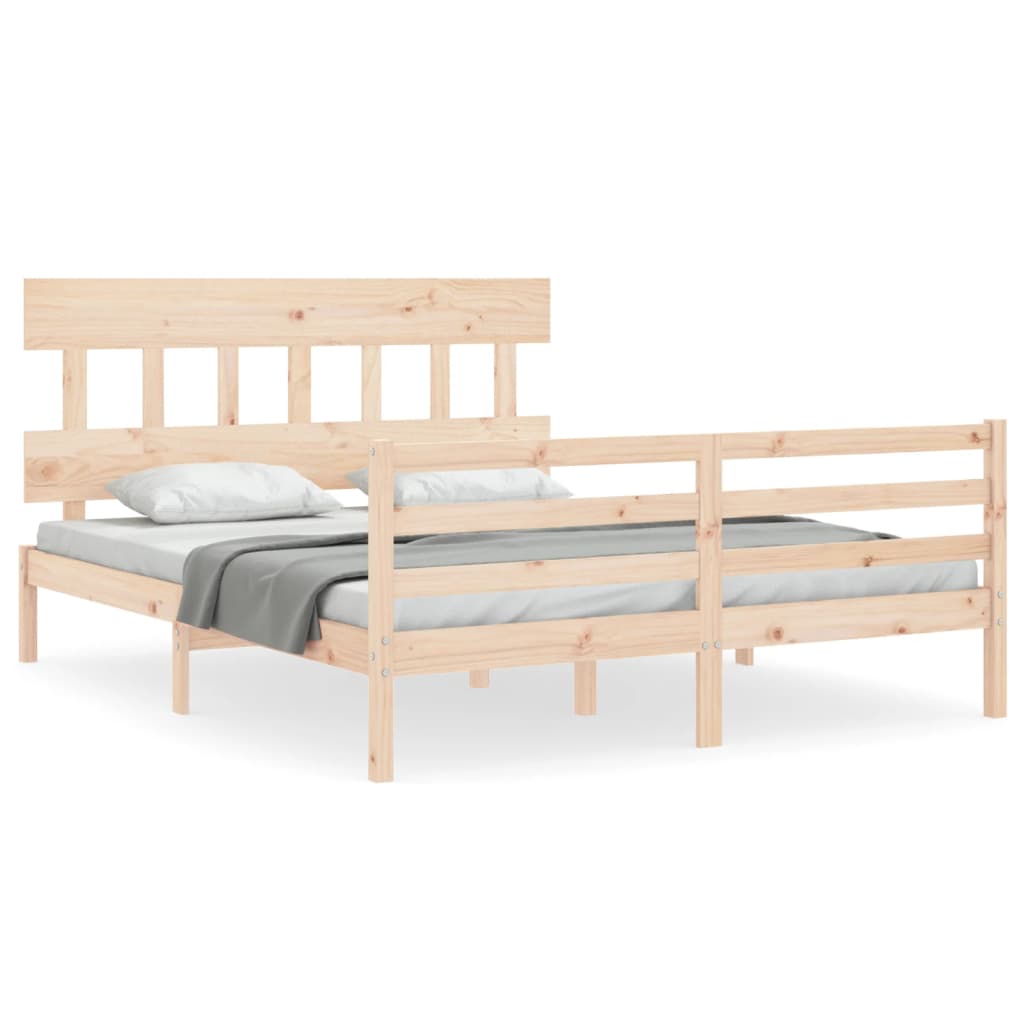 Sengeramme med hodegavl King Size heltre