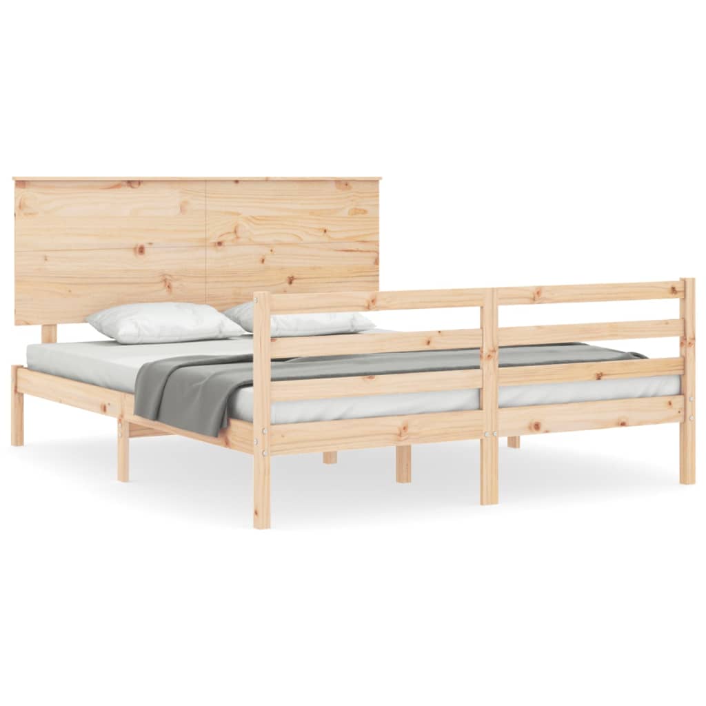 Sengeramme med hodegavl King Size heltre