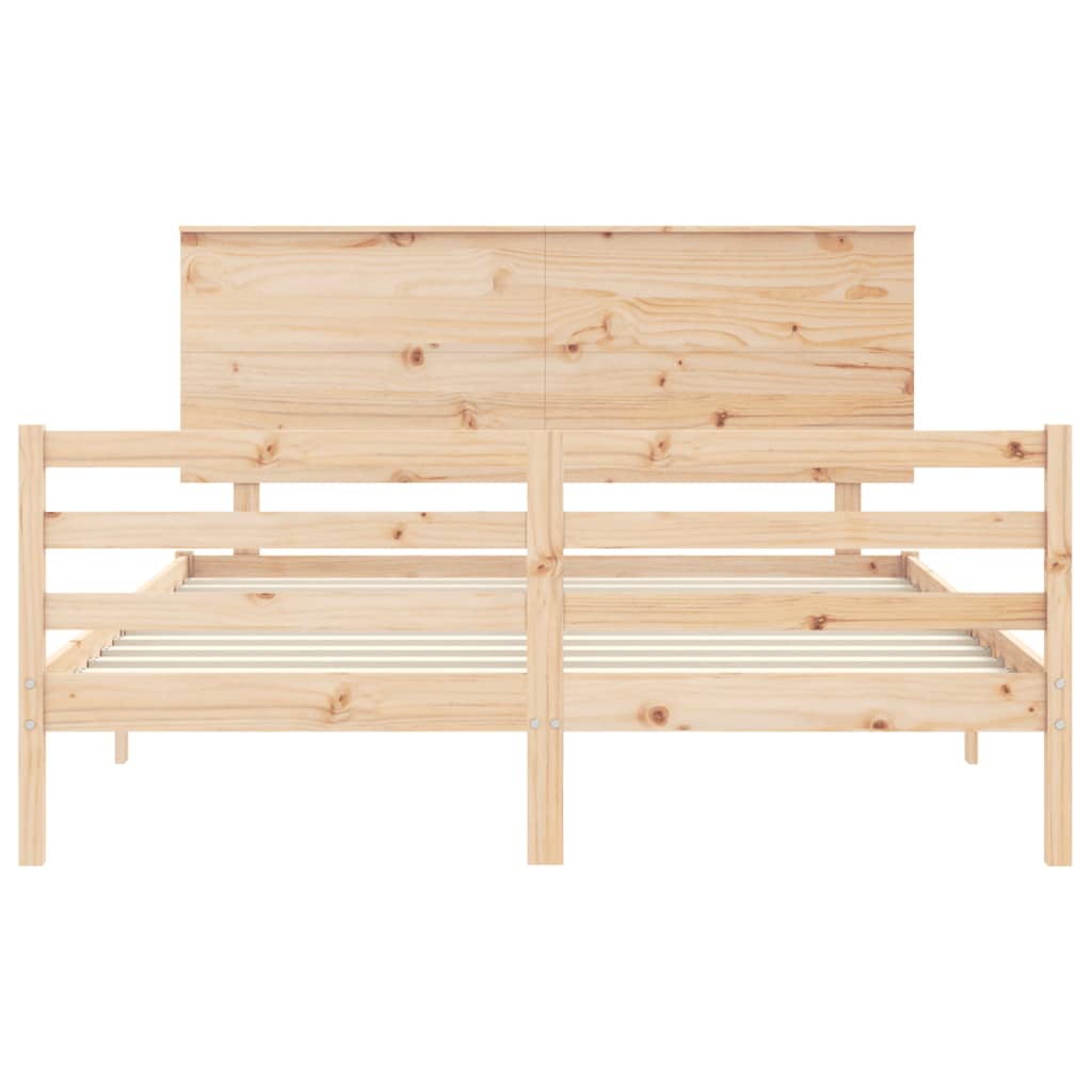 Sengeramme med hodegavl King Size heltre