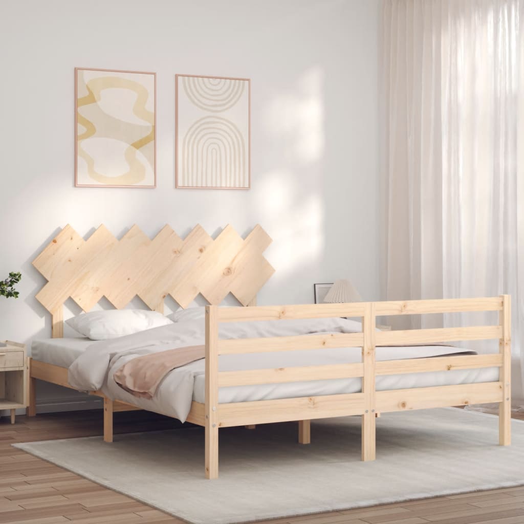 Sengeramme med hodegavl King Size heltre