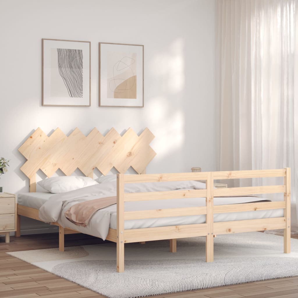 Sengeramme med hodegavl King Size heltre