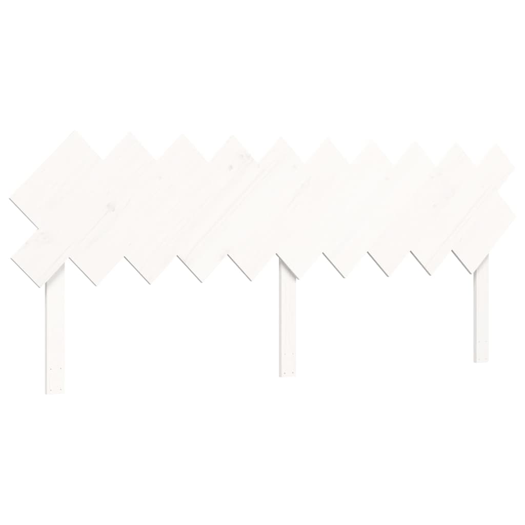 Sengeramme med hodegavl hvit 200x200 cm heltre