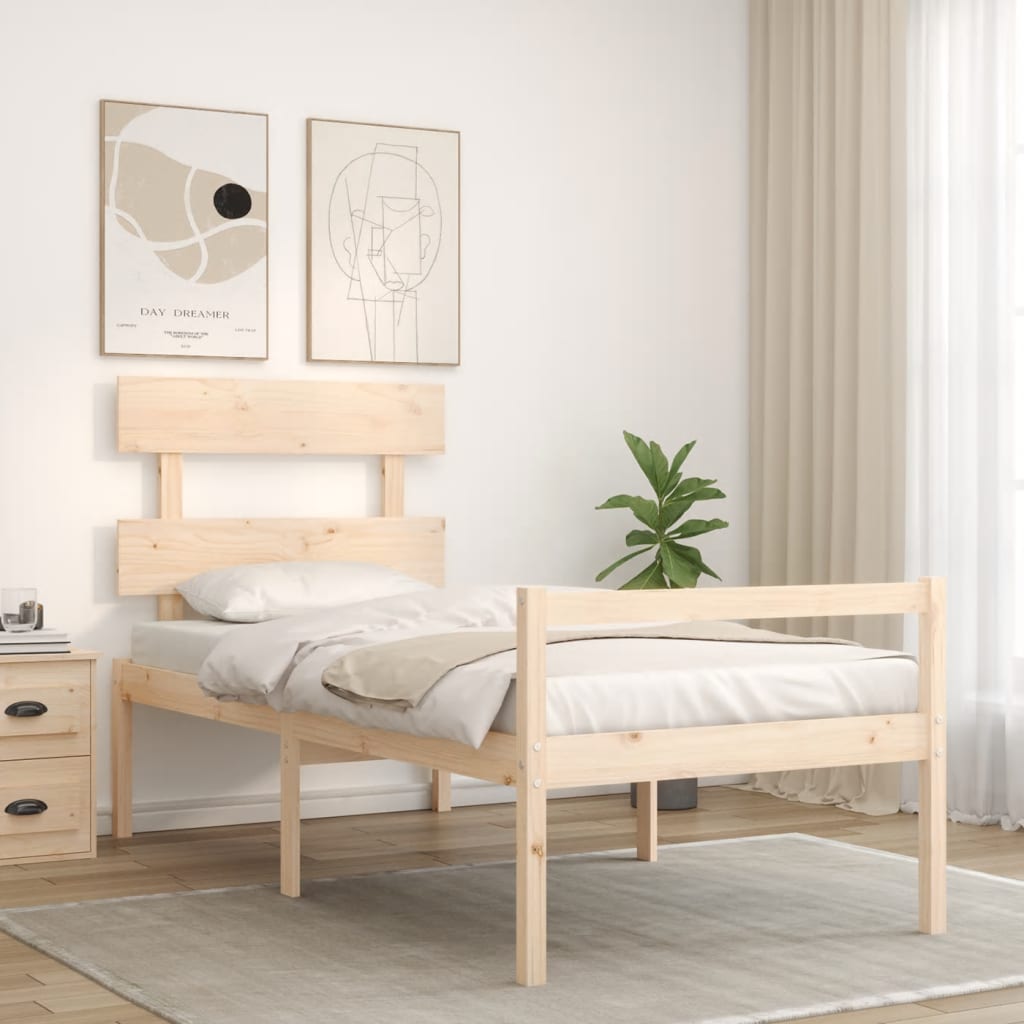 Seniorseng med hodegavl 90x200 cm heltre