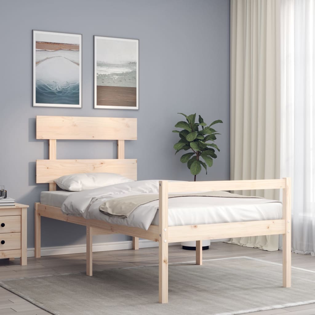 Seniorseng med hodegavl 90x200 cm heltre