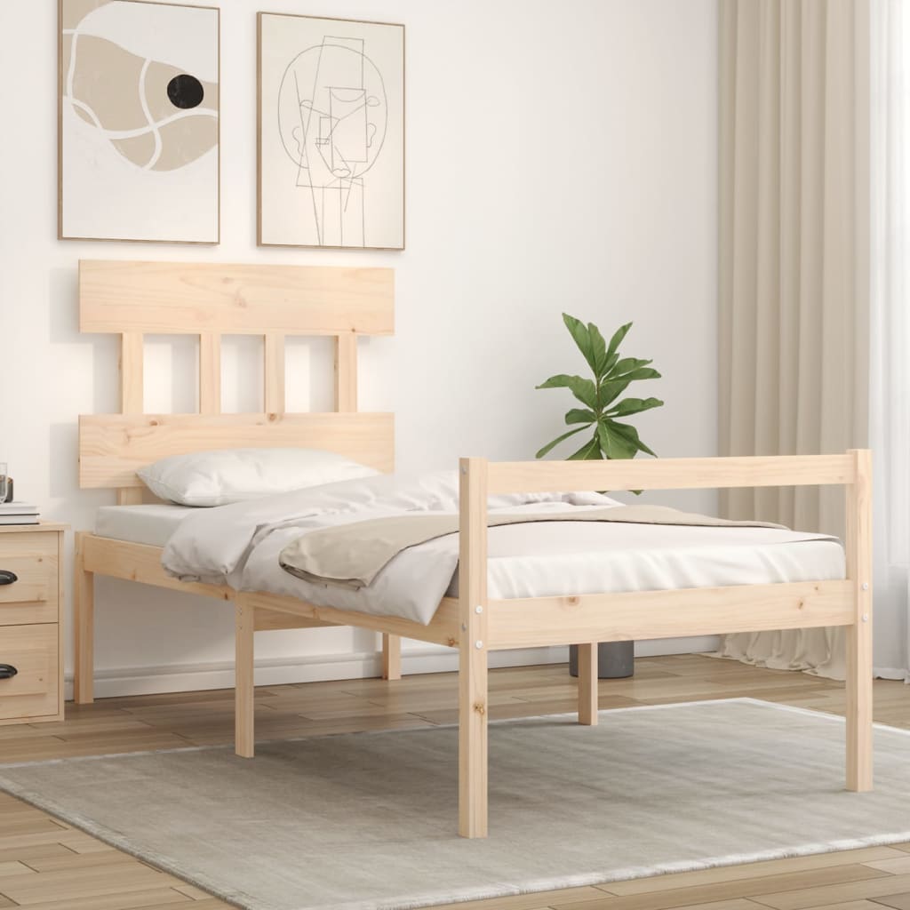 Seniorseng med hodegavl 90x200 cm heltre