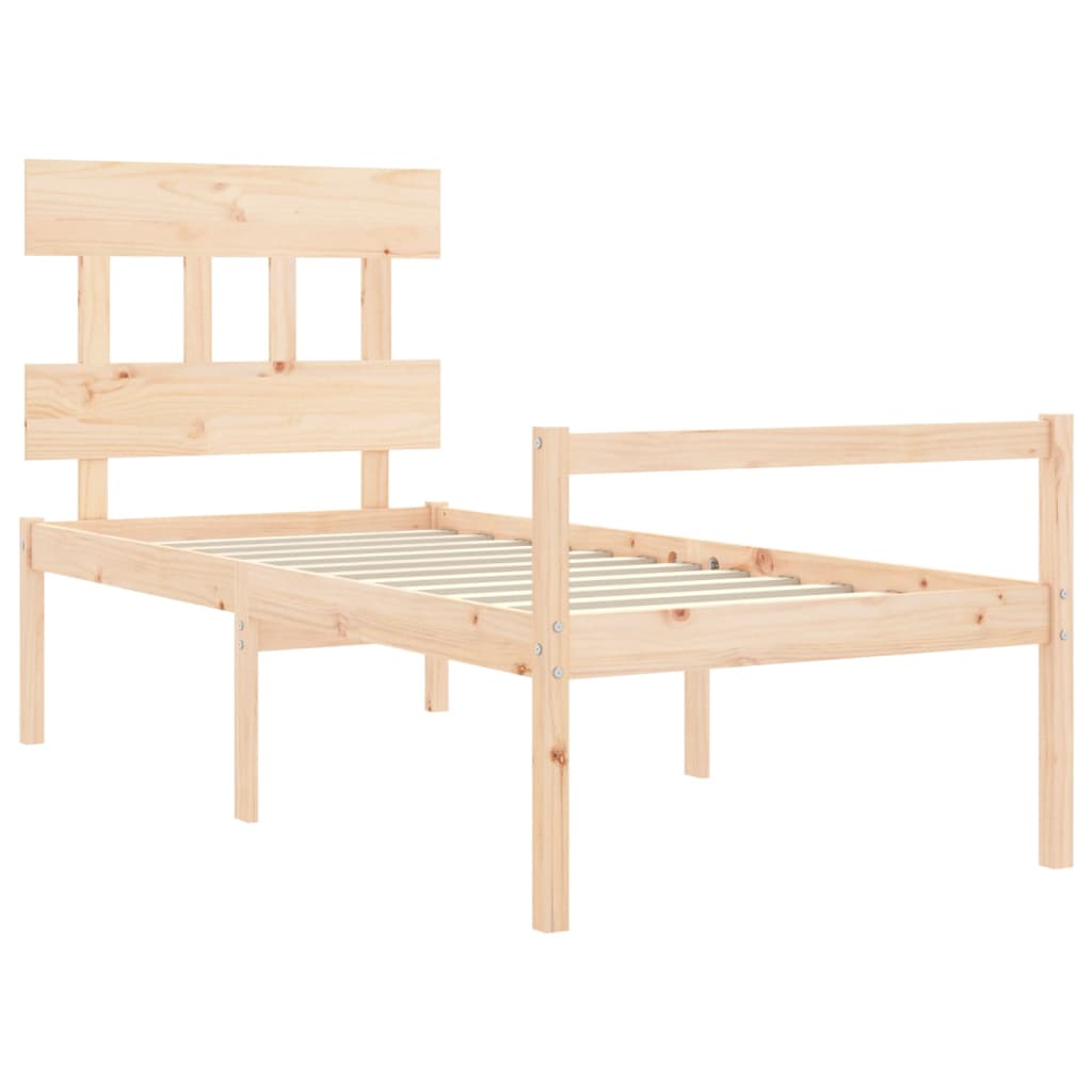 Seniorseng med hodegavl 90x200 cm heltre