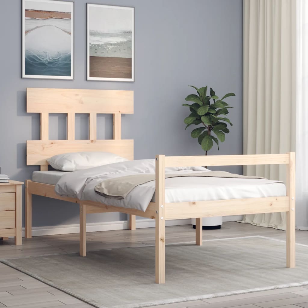 Seniorseng med hodegavl 90x200 cm heltre