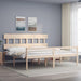 Seniorseng med hodegavl 200x200 cm heltre