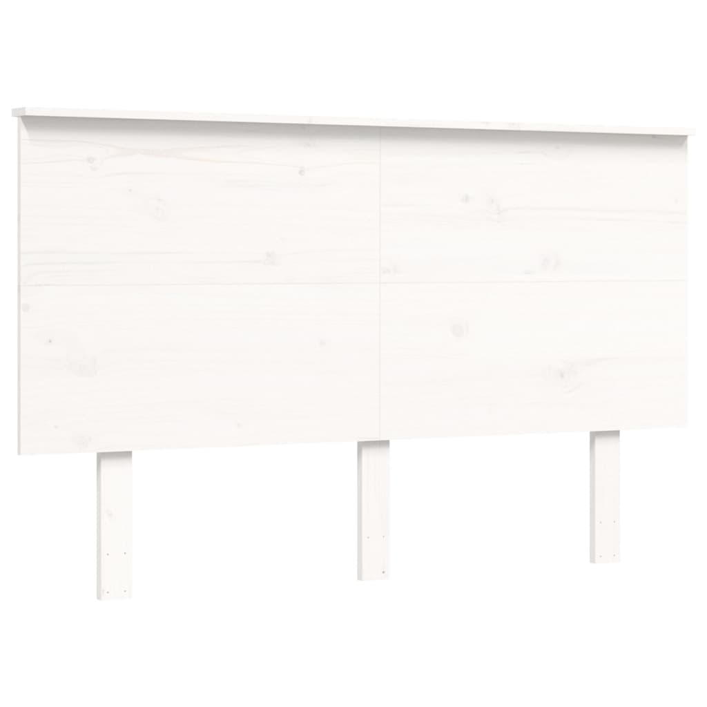 Seniorseng med hodegavl hvit 120x200 cm heltre