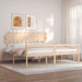 Seniorseng med hodegavl 200x200 cm heltre