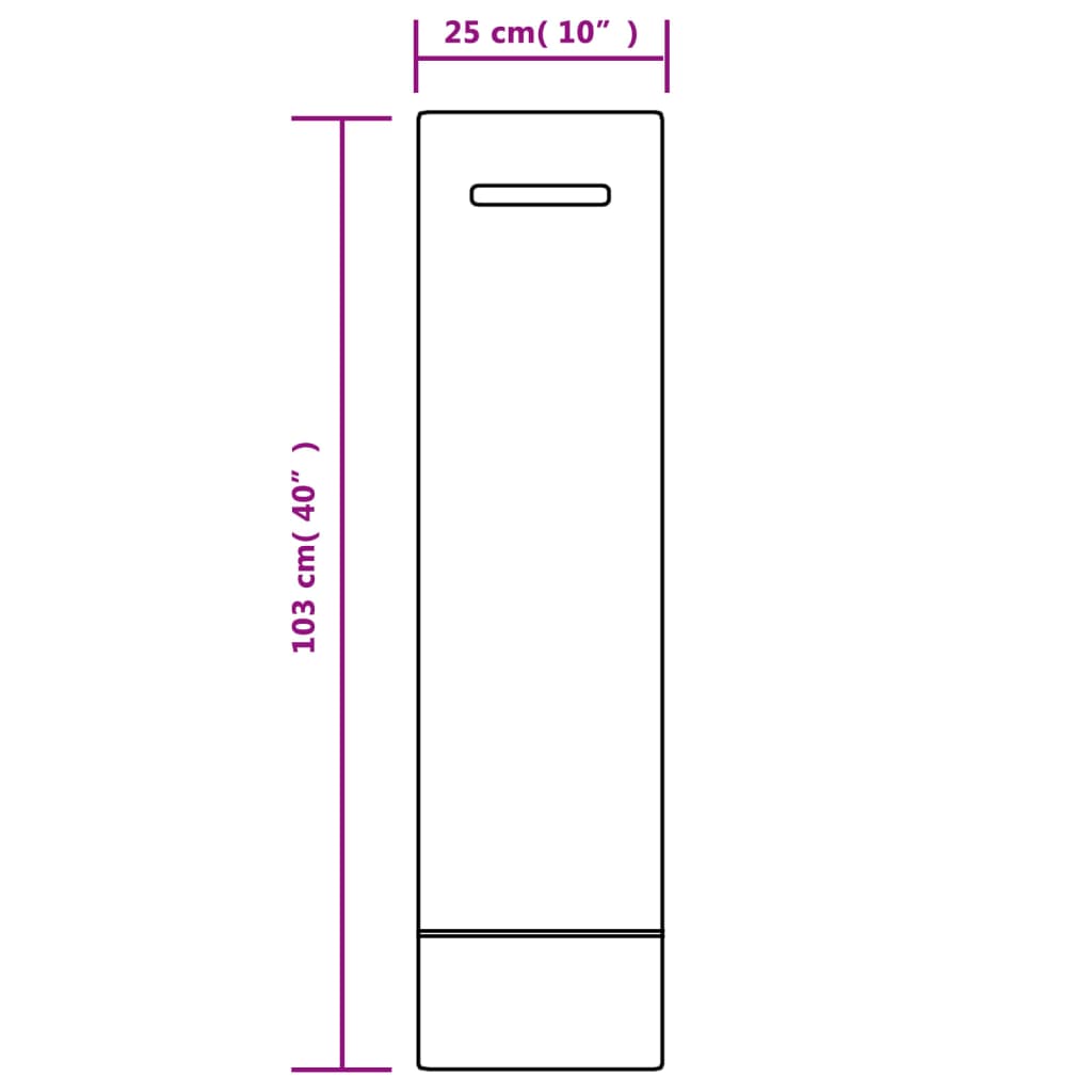 Sandsekker 50 stk mørkegrønn 103x25 cm HDPE