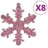 Julekulesett 111 deler rosa polystyren