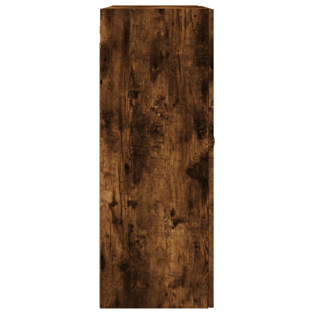 Veggskap 2 stk røkt eik 69,5x34x90 cm
